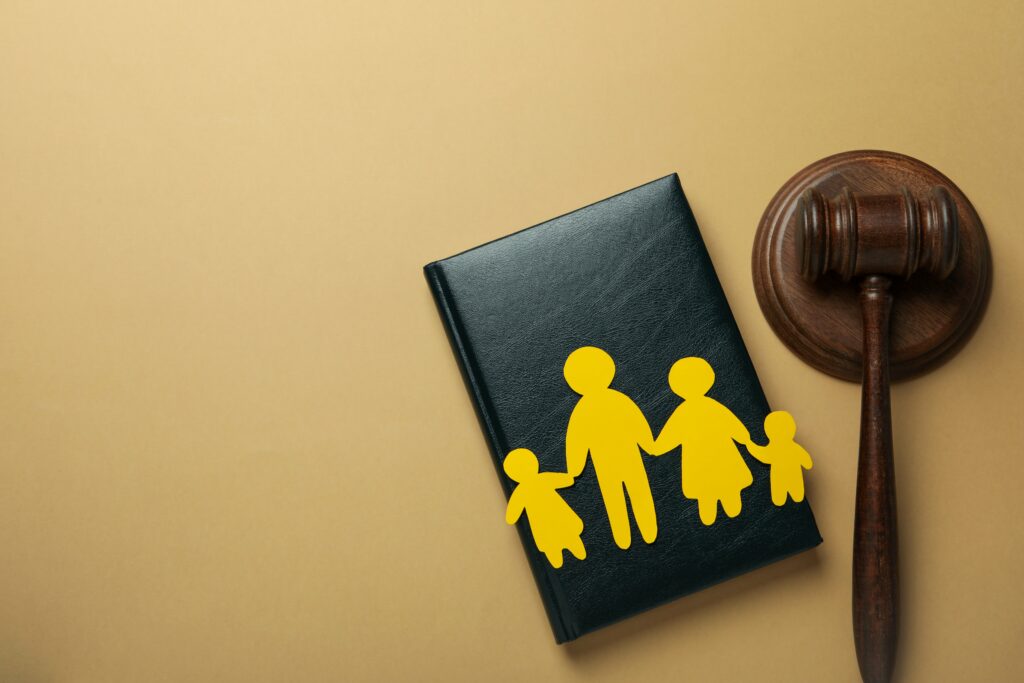 family-law-concept-on-light-brown-background