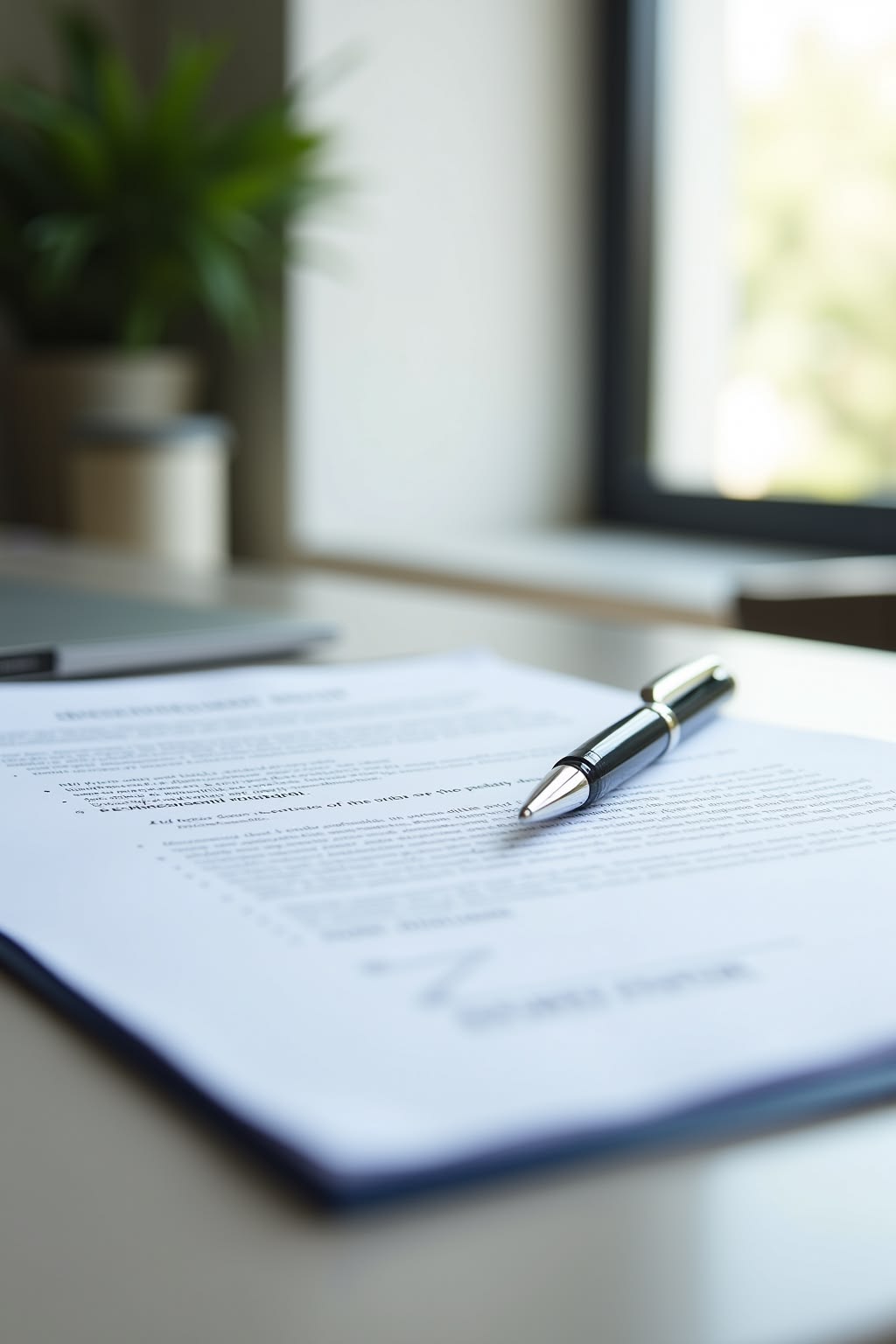 Legal Contract and Pen